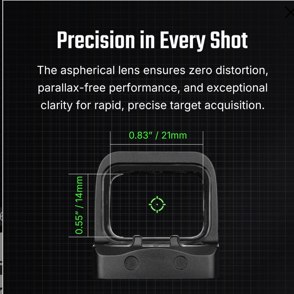 OSIGHT SE Green Dot multi reticle (not 6 MOA single dot)