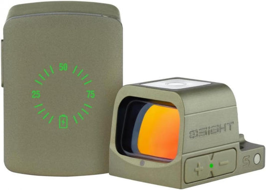 OSIGHT S Multi-Reticle Micro Enclosed Sight for RMSc Footprint (Olive Green) Red-Dot