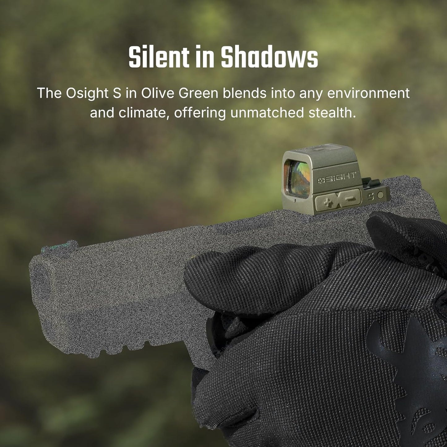 OSIGHT S Multi-Reticle Micro Enclosed Sight for RMSc Footprint (Olive Green) Red-Dot
